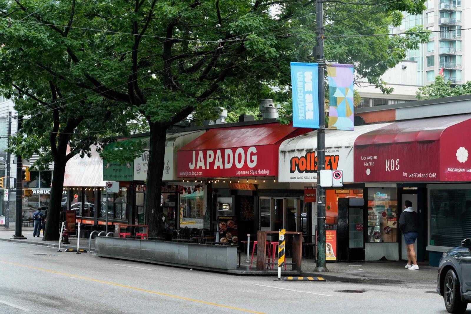 バンクーバー・ダウンタウンのJapadog(ジャパドッグ)の店舗